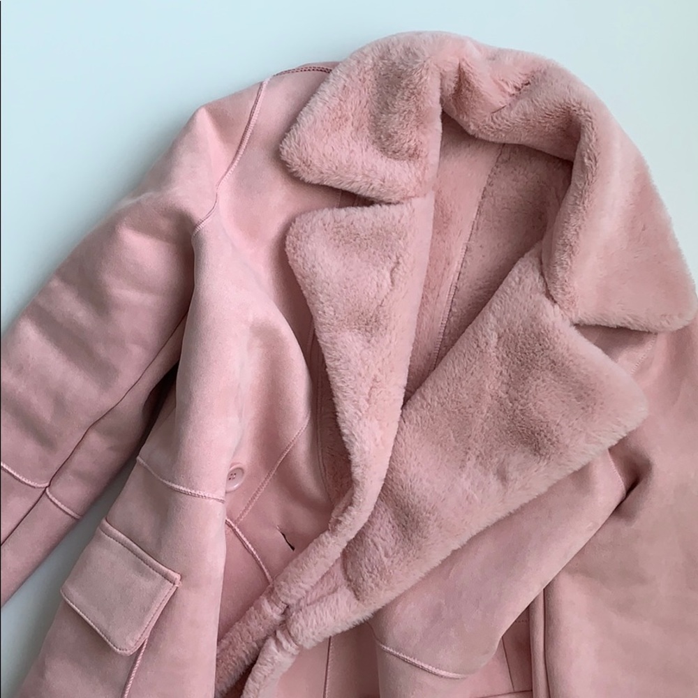 MY Valentine Shearling Coat- PINK TEDDY - Picture 7 of 7